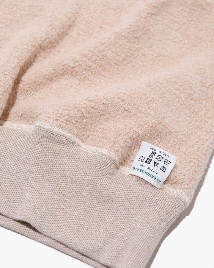 Japanese Repro Sweatshirt, L, Warehouse &amp; Co., Beige Double-V Collar