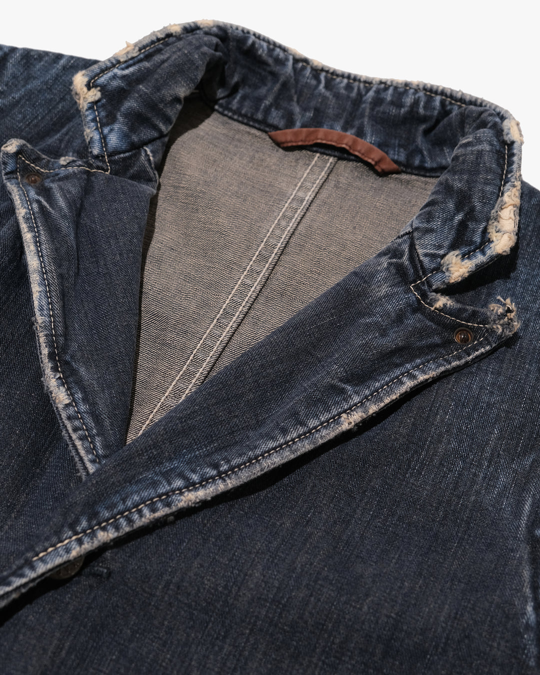 Japanese Repro Denim Vest, M, Kapital, Distressed Charcoal
