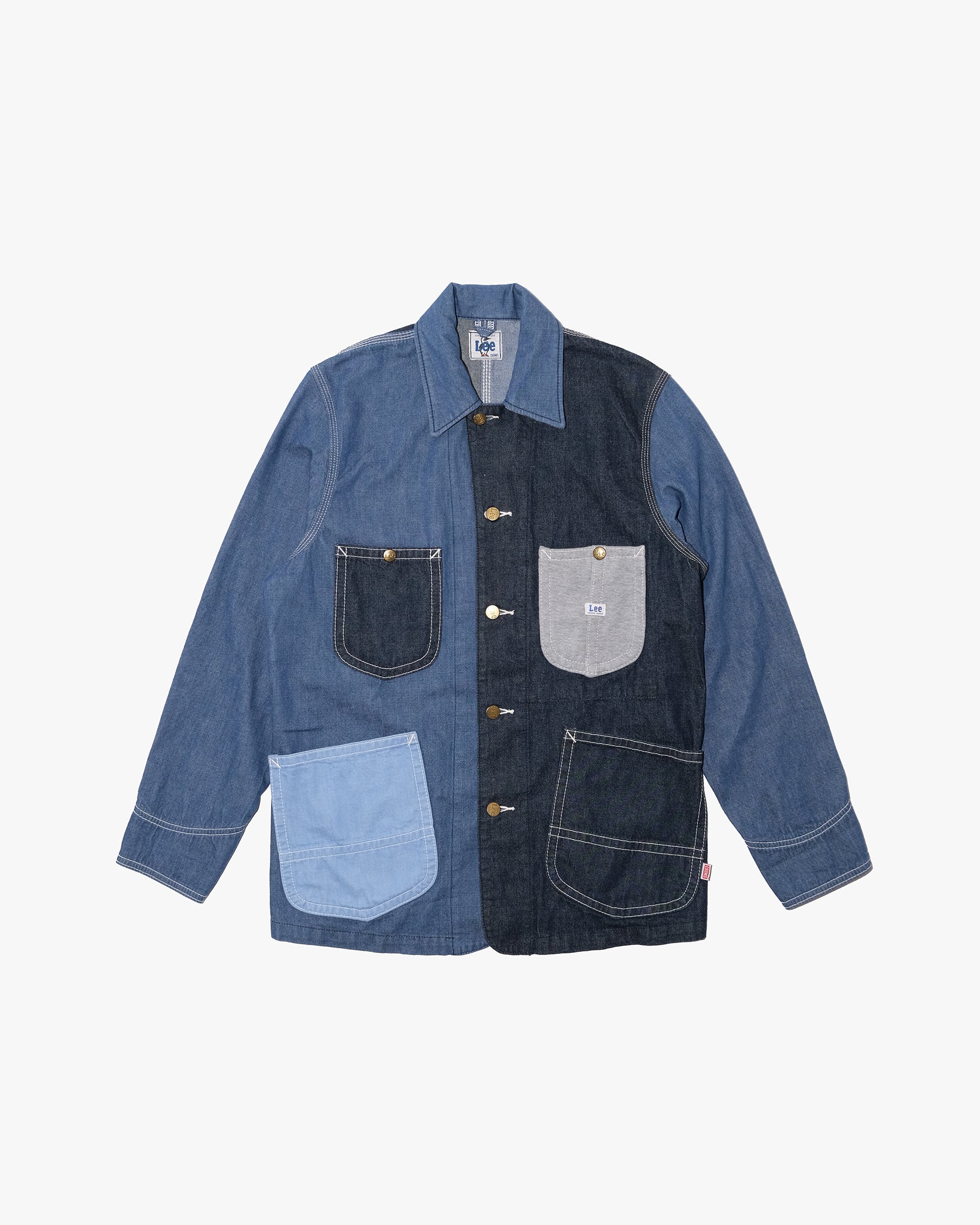 Japanese Repro Denim Work Jacket, M, Chums ＆ Lee, Multi-Blue and