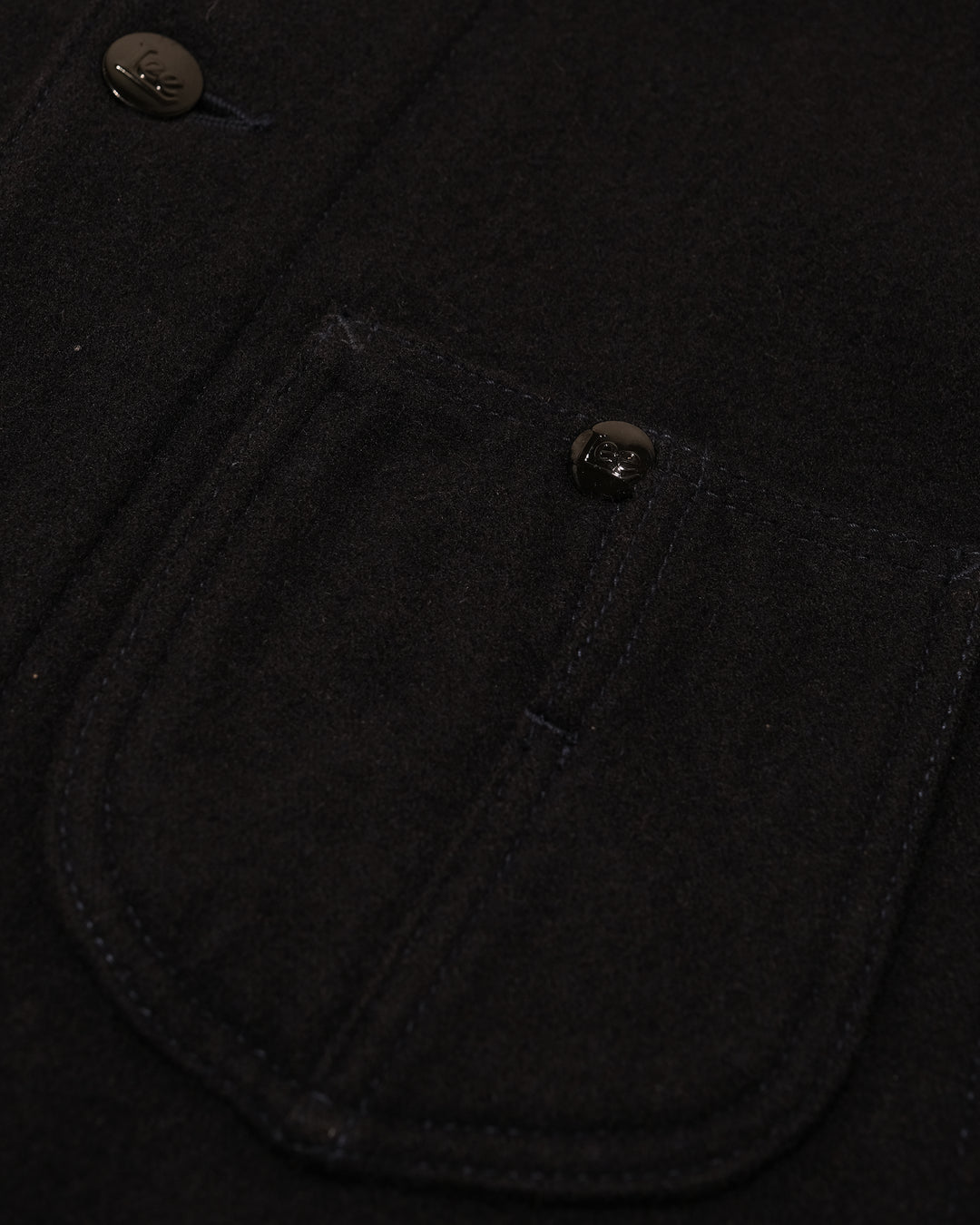Japanese Repro Wool Coverall, M, Lee, Black