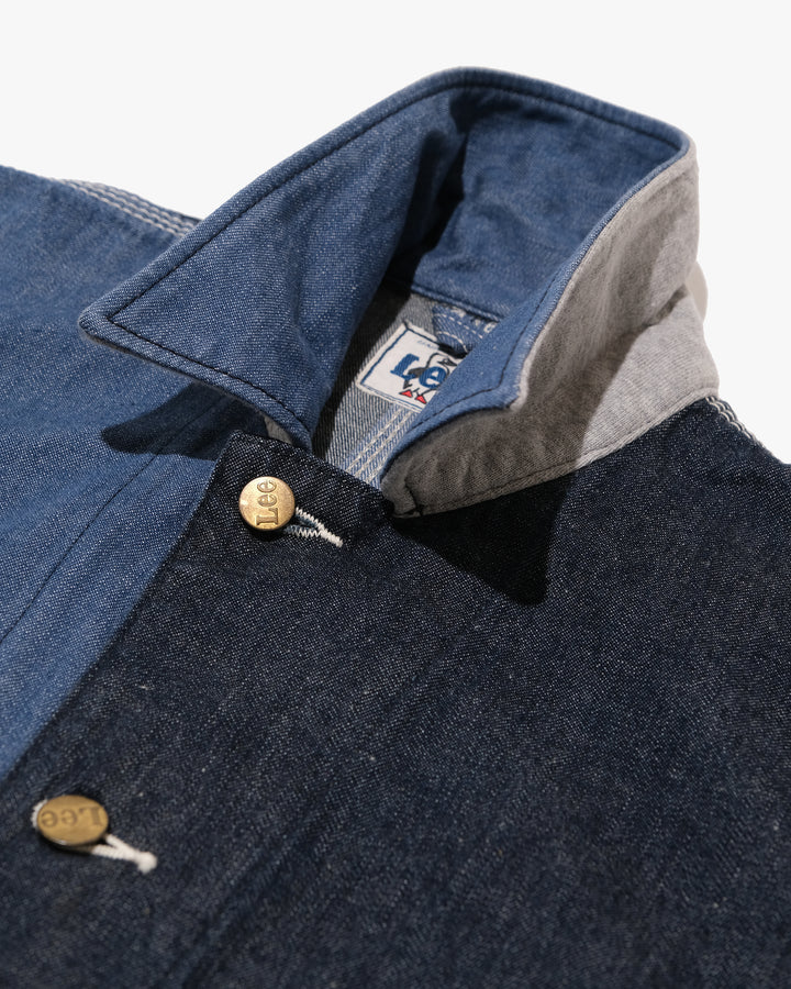 Japanese Repro Denim Work Jacket, M, Chums ＆ Lee, Multi-Blue and Gray