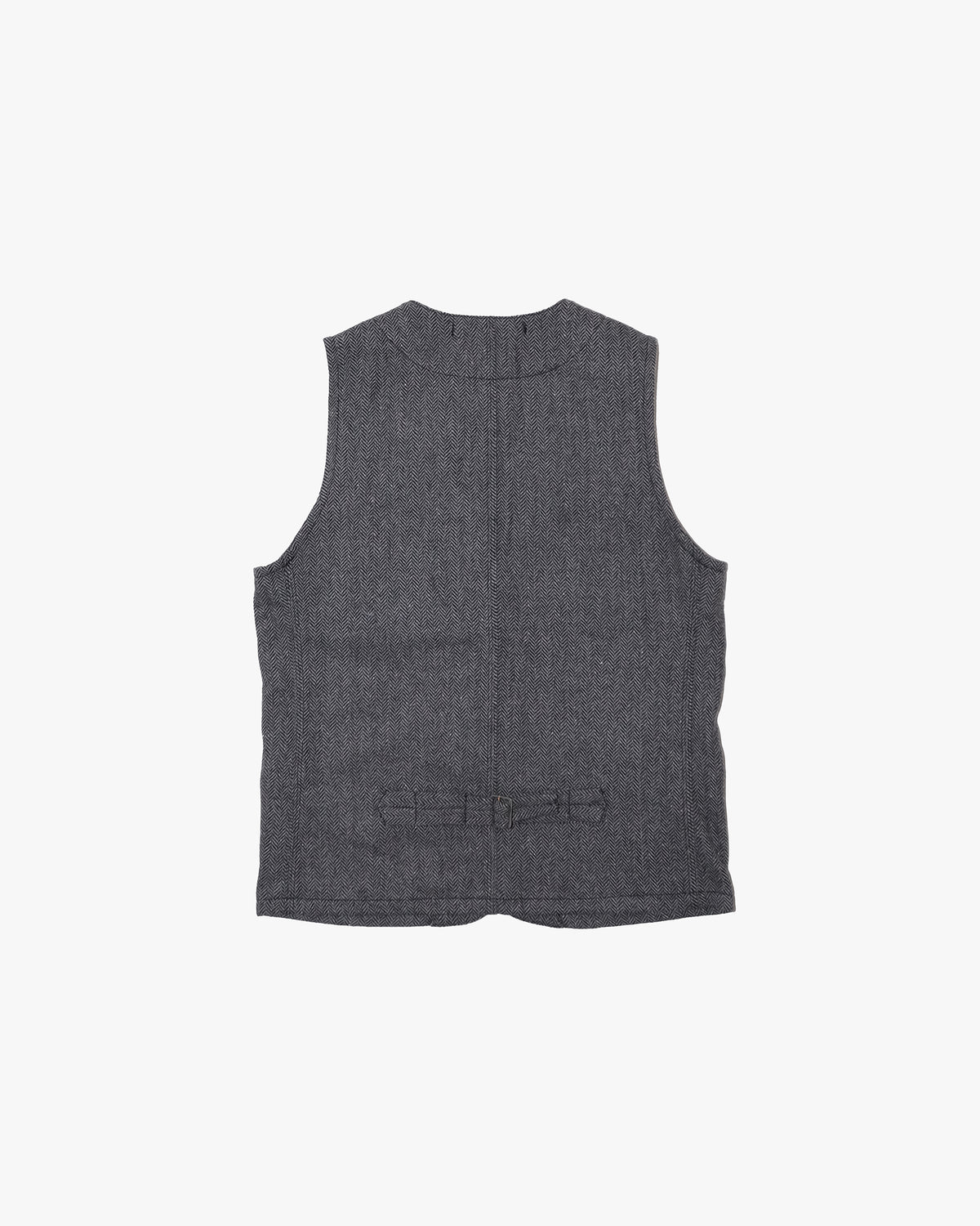 Japanese Repro Vest, S, Cat's Paw, Herringbone Wool Work Vest