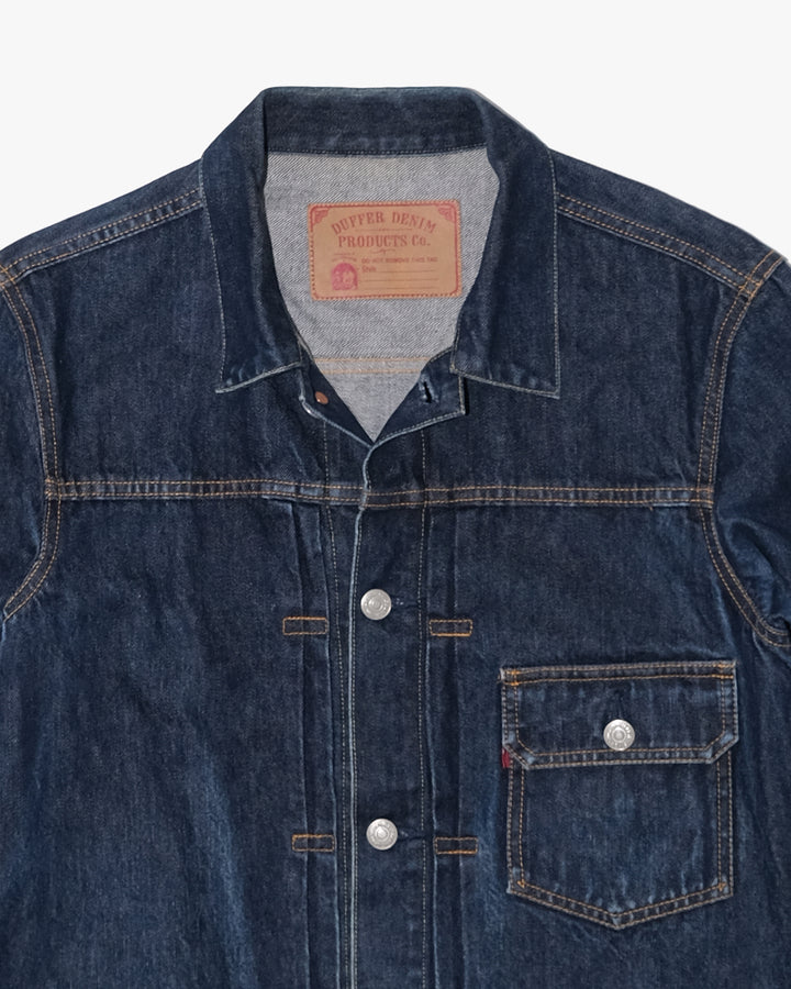 Japanese Repro Denim Jacket, M, The Duffer of St. George , Dark Wash Blue