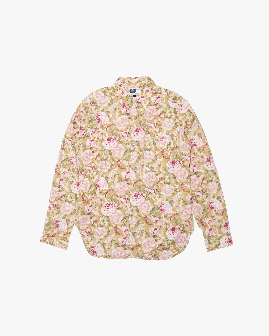Japanese Repro Long-Sleeve Shirt, L, Engineered Garments, Floral Print