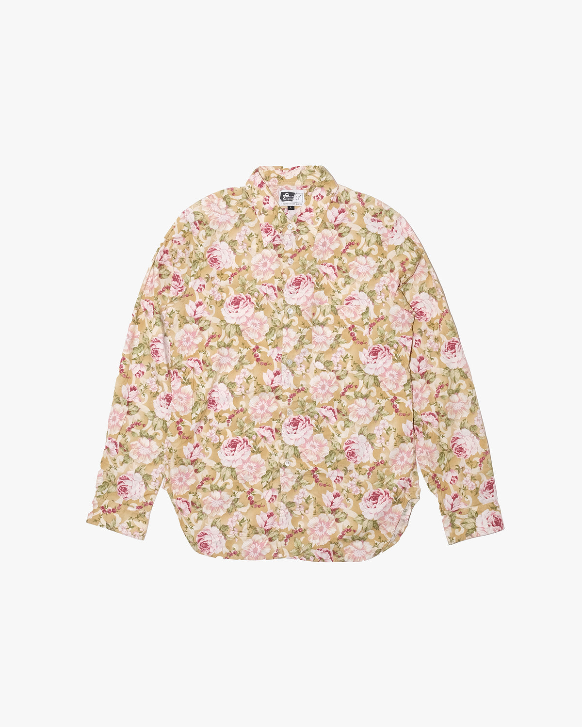 Japanese Repro Long-Sleeve Shirt, L, Engineered Garments, Floral Print