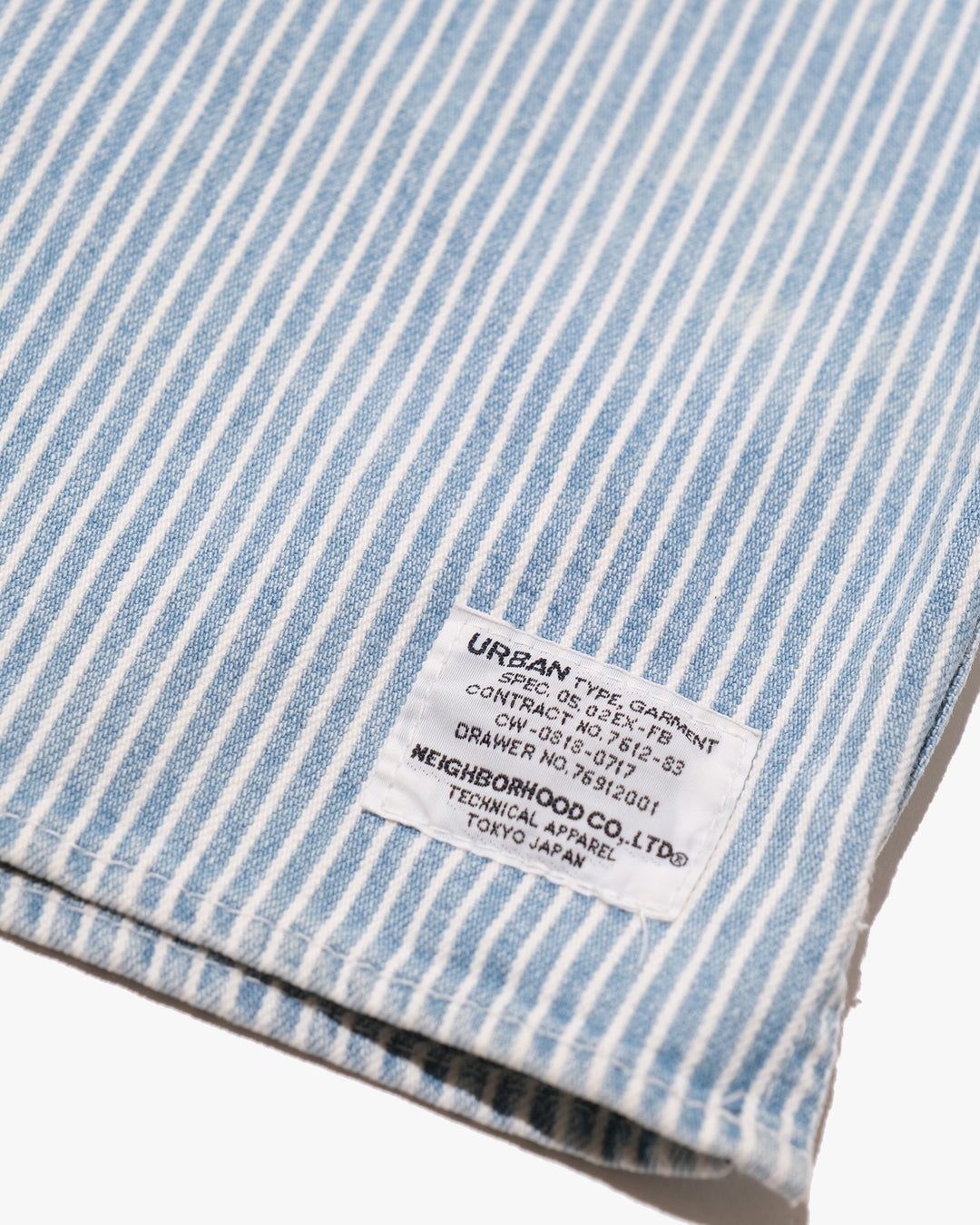Japanese Repro Shirt, M, Neighborhood, Pullover Chambray Stripe