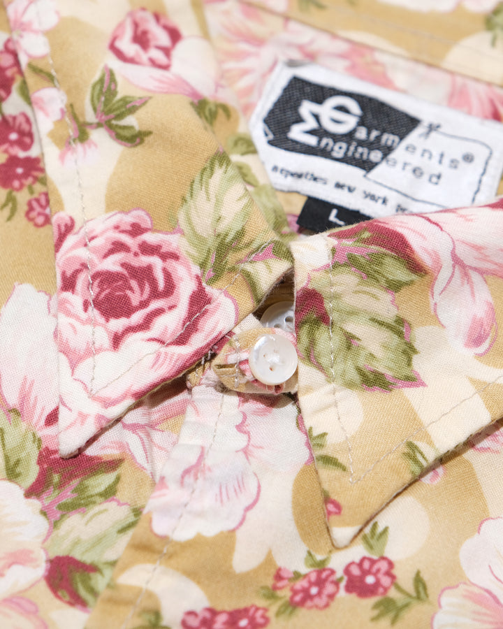 Japanese Repro Long-Sleeve Shirt, L, Engineered Garments, Floral Print
