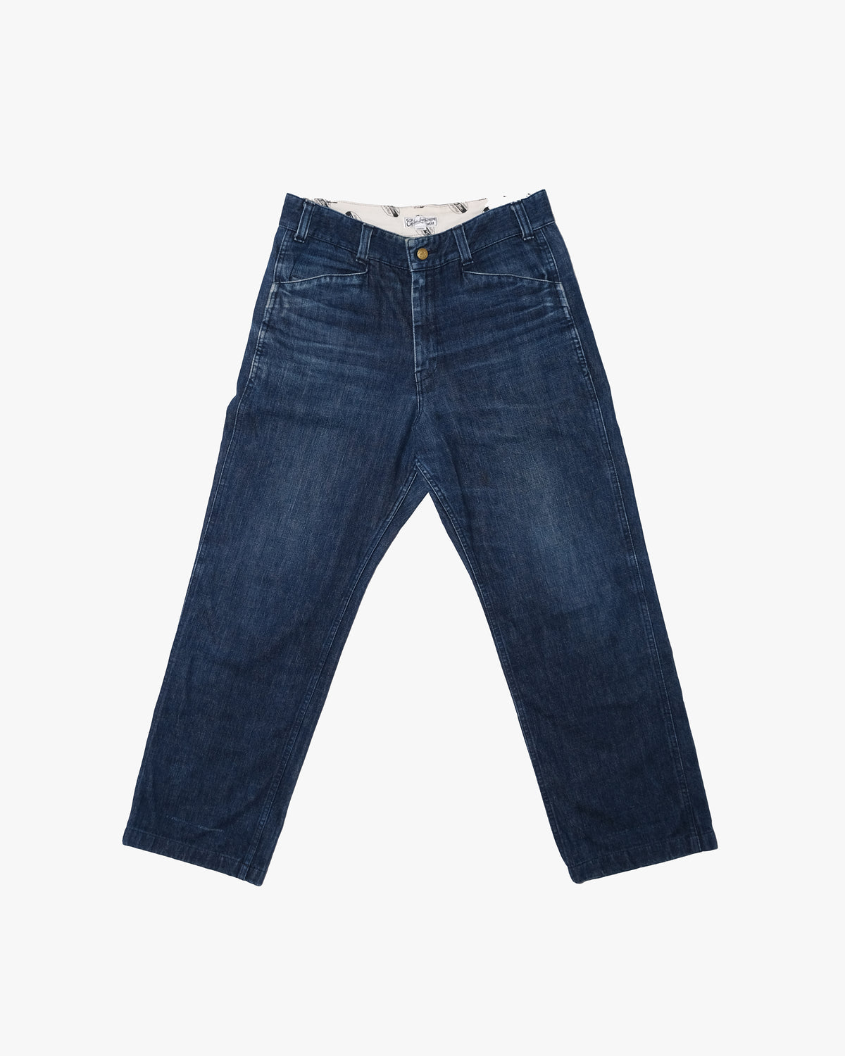 Japanese Repro Bottom, L, Calee, Indigo Denim Trousers