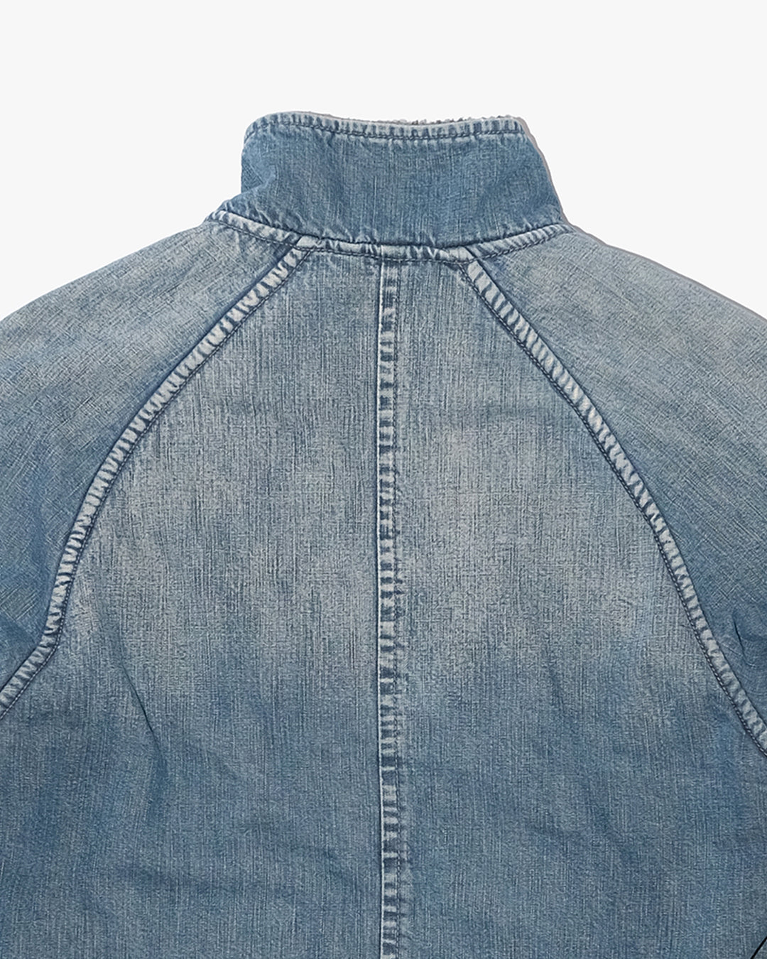 Japanese Repro Denim Jacket, M, John Bull, Light Wash Blue with Fleece Lining