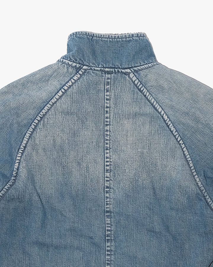 Japanese Repro Denim Jacket, M, John Bull, Light Wash Blue with Fleece Lining