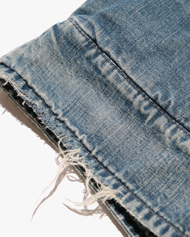 Japanese Repro Denim Jacket, M, John Bull, Light Wash Blue with Fleece Lining