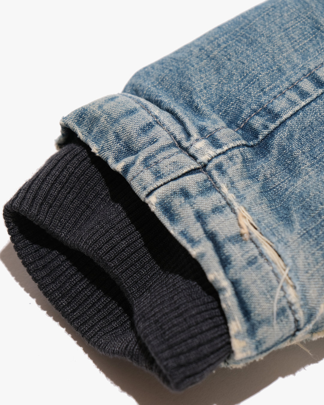 Japanese Repro Denim Jacket, M, John Bull, Light Wash Blue with Fleece Lining