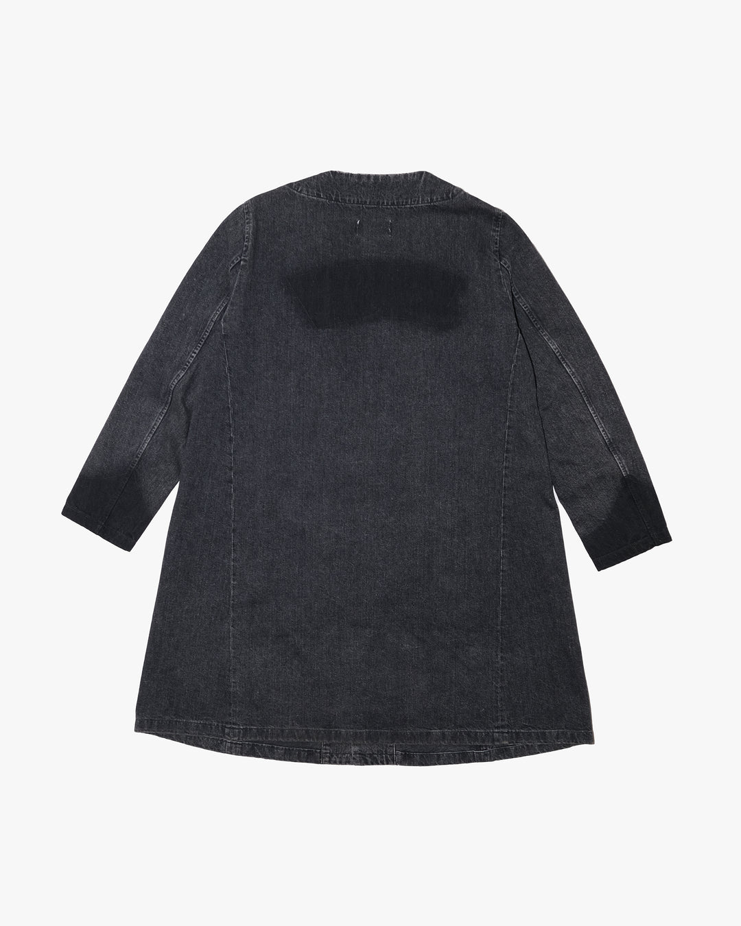 Japanese Repro Denim Coat, 44, KIDILL, Black Collarless