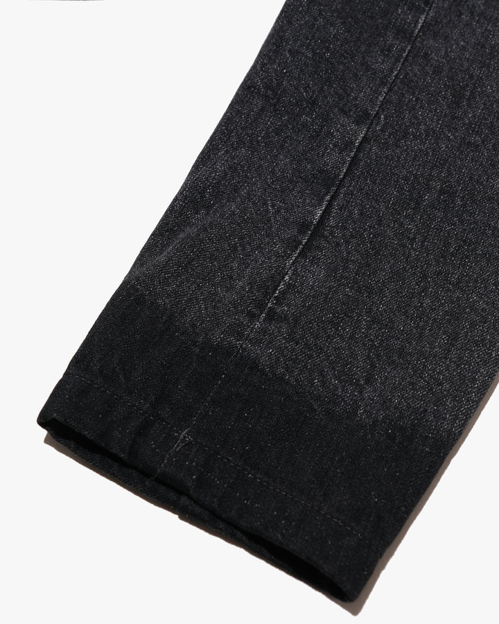 Japanese Repro Denim Coat, 44, KIDILL, Black Collarless