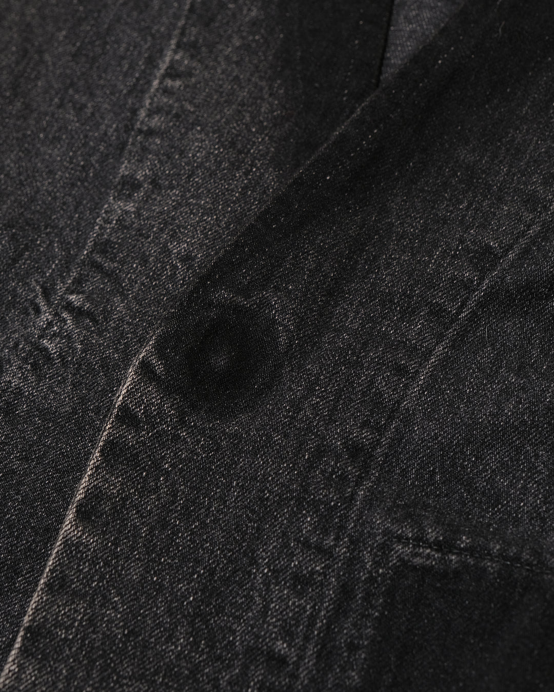 Japanese Repro Denim Coat, 44, KIDILL, Black Collarless
