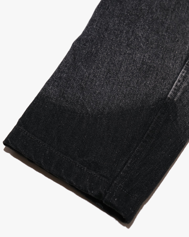 Japanese Repro Denim Coat, 44, KIDILL, Black Collarless