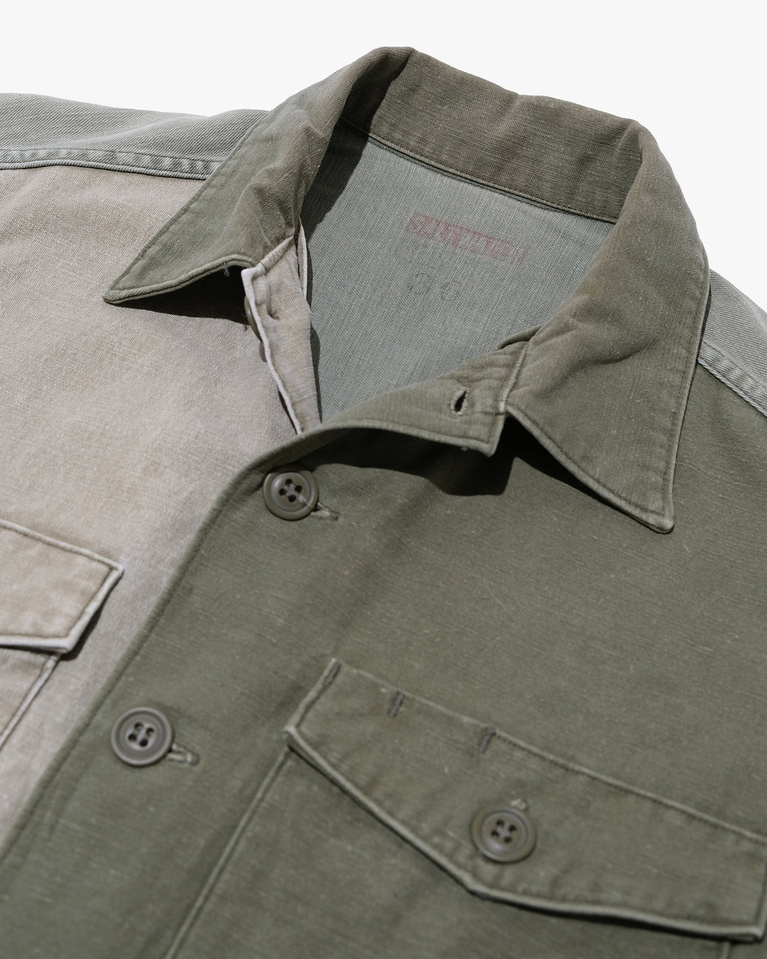 Japanese Repro Military Shirt Jacket, M, Salt Water Cowboy, Graffiti Khaki