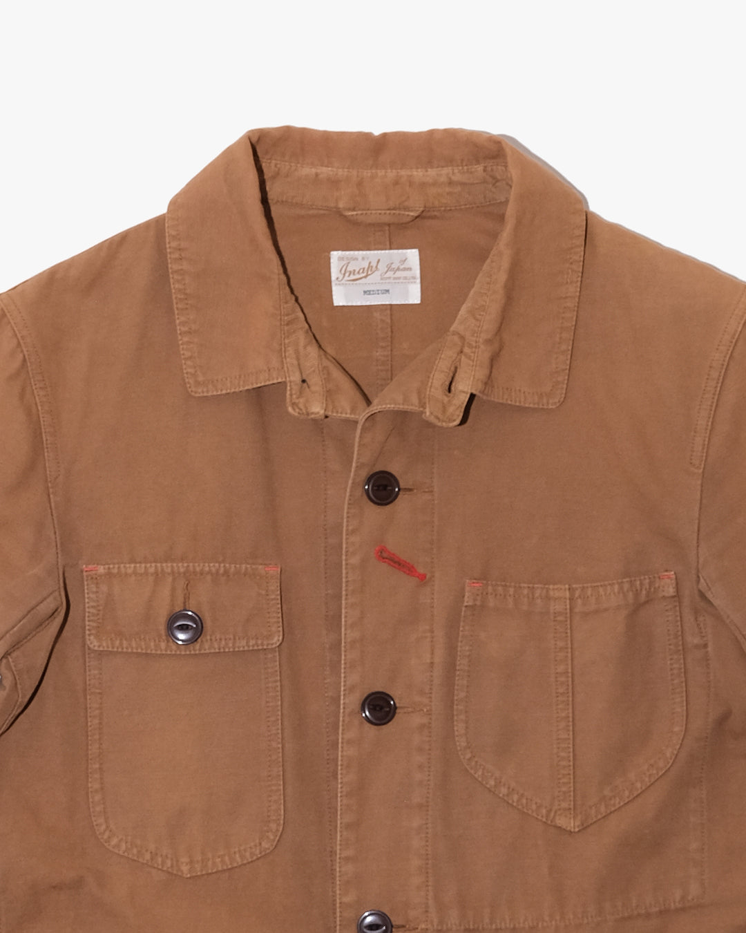 Japanese Repro Scottside Work Jacket, M, Inapt, Brown with Red Accents