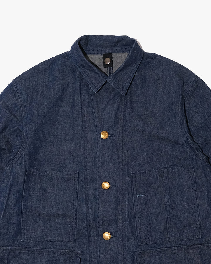 Japanese Repro Denim Work Jacket, M, Union Made, Dark indigo