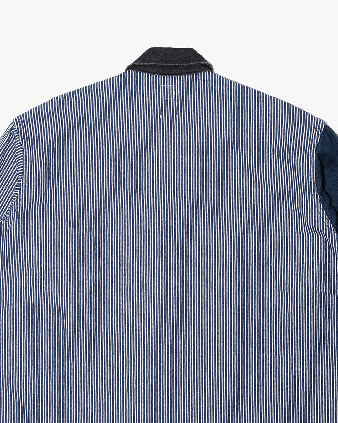 Japanese Repro Denim Work Jacket, M, GUNG HO × FREAK’S STORE, Mixed Denim and Hickory Stripe