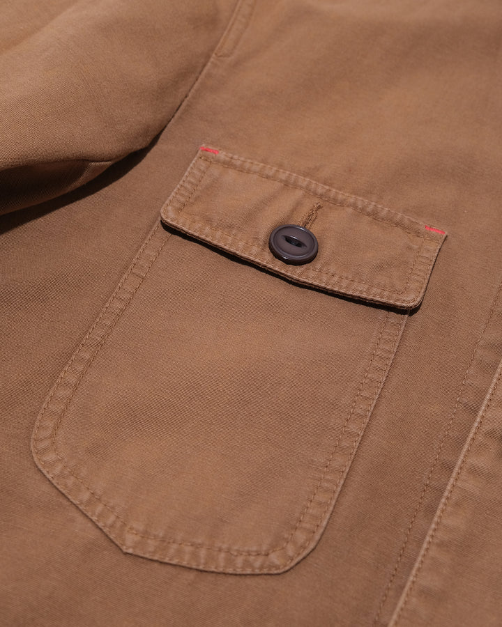 Japanese Repro Scottside Work Jacket, M, Inapt, Brown with Red Accents