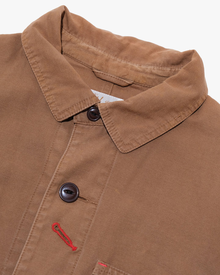 Japanese Repro Scottside Work Jacket, M, Inapt, Brown with Red Accents