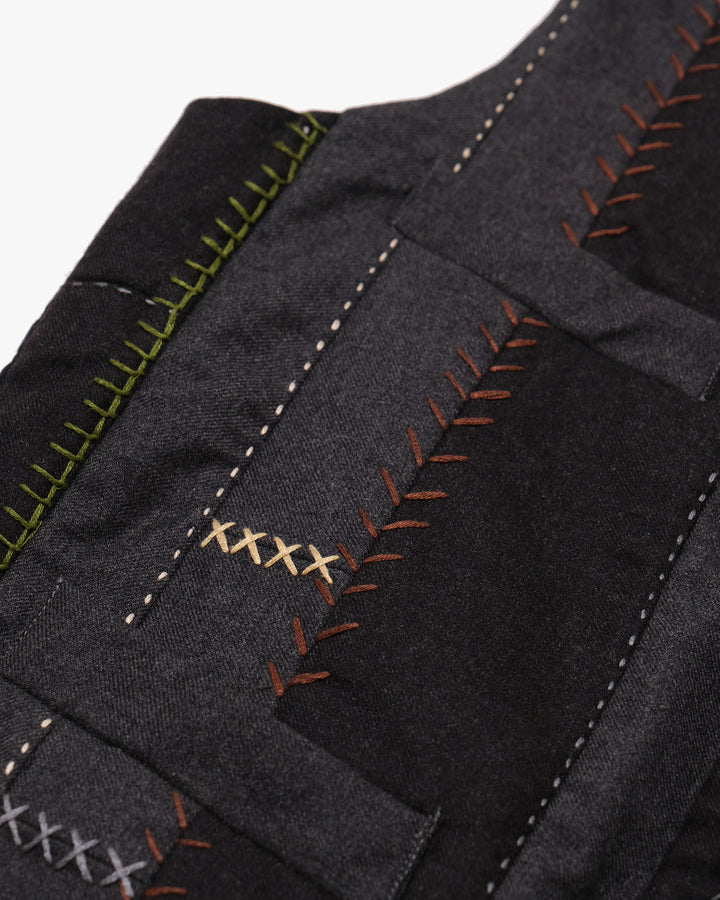 Japanese Repro Vest, M, Paul Smith, Patchwork Stitched