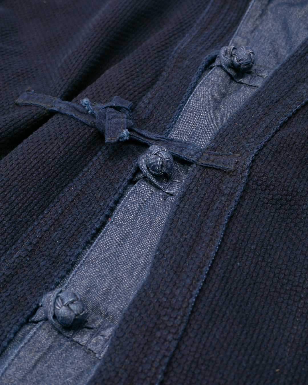 Kiriko Custom Kendo X Denim Mandarin Jacket, Dark Wash - M