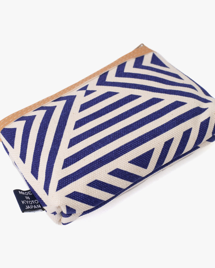 Maple &amp; Moon Bag, Coin Pouch, Blue Geometric