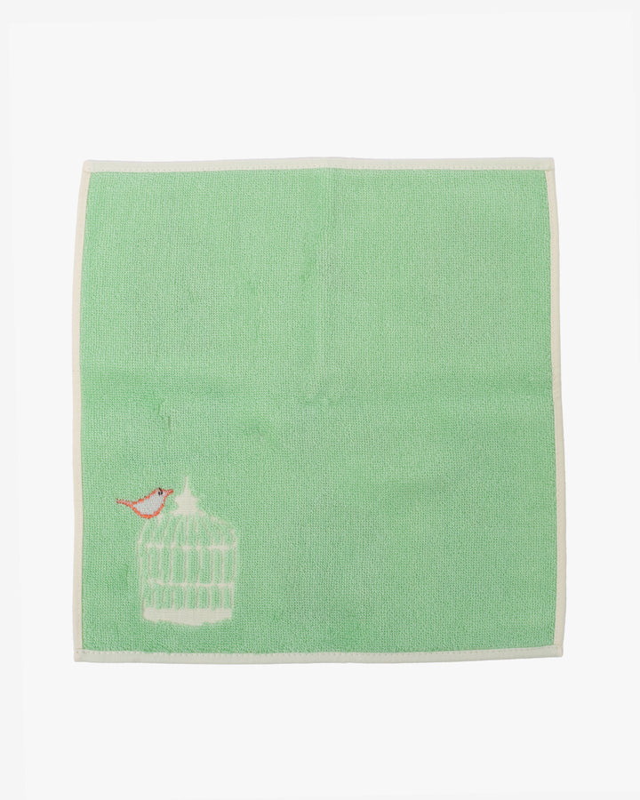 Japanese Handkerchief, Gauze Pile, Yoko Matsumoto, Birds in Cages