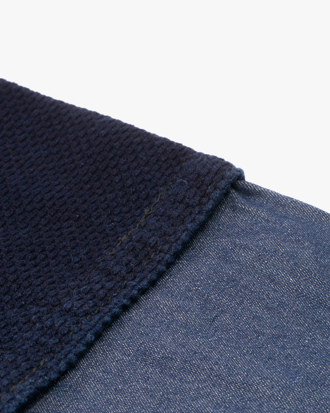 Kiriko Custom Kendo X Denim Mandarin Jacket, Dark Wash - M