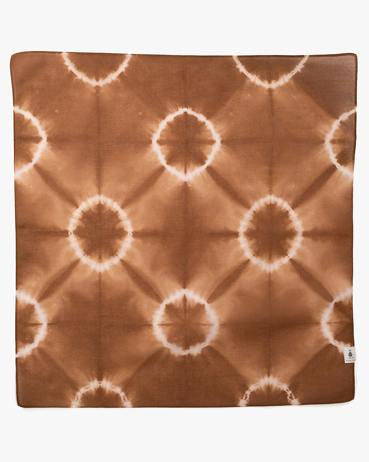 Japanese Handkerchief, Rust and White Tie Dye