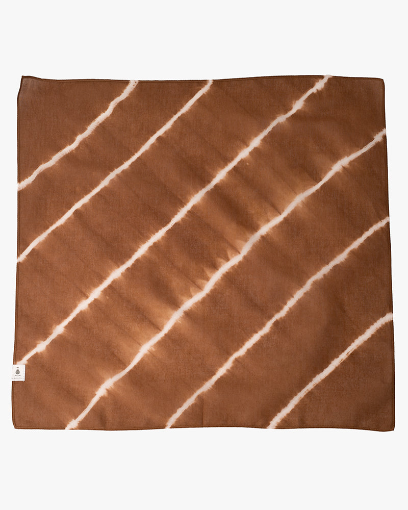 Japanese Handkerchief, Rust and White Tie Dye