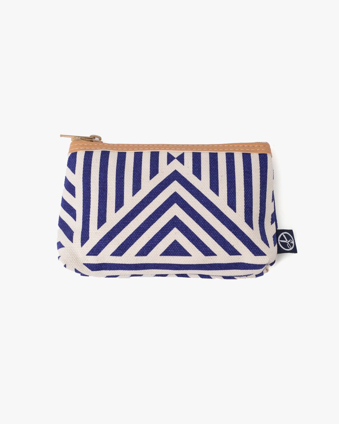 Maple &amp; Moon Bag, Coin Pouch, Blue Geometric