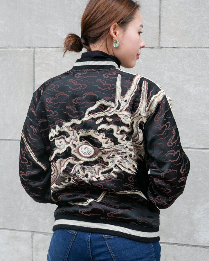 Japanese Repro Souvenir Jacket, Ryu Zakura Brand, Reversible