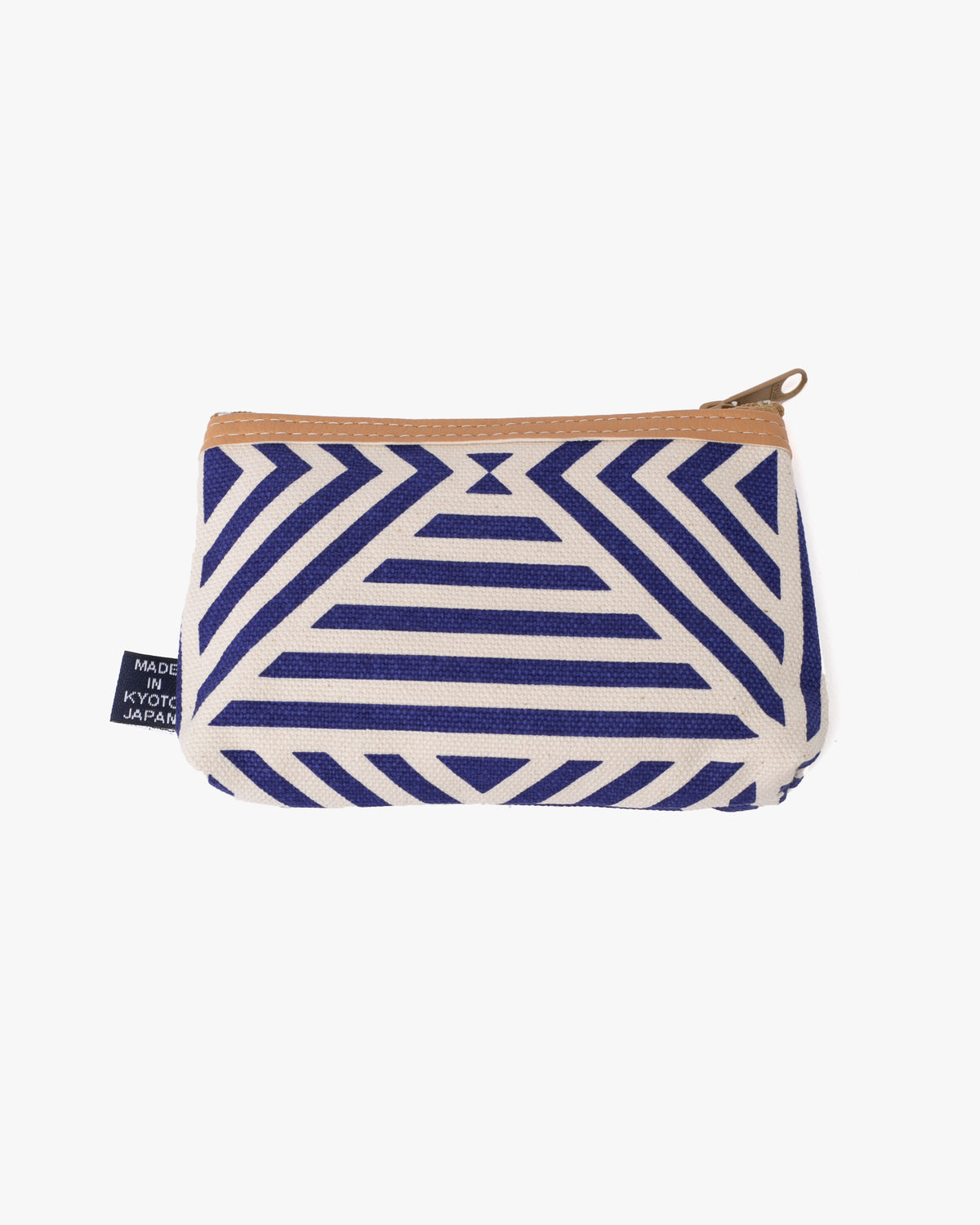 Maple & Moon Bag, Coin Pouch, Blue Geometric