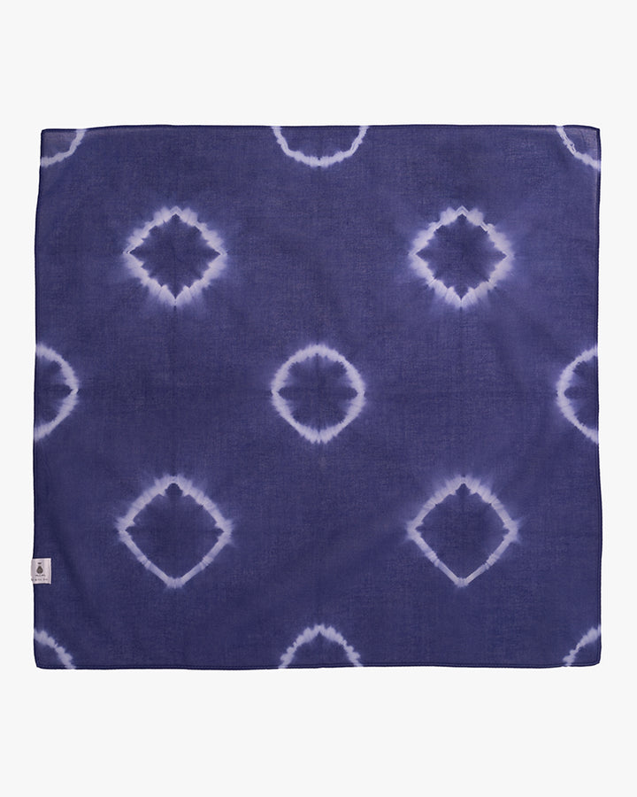 Japanese Handkerchief, Blue and White Tie Dye