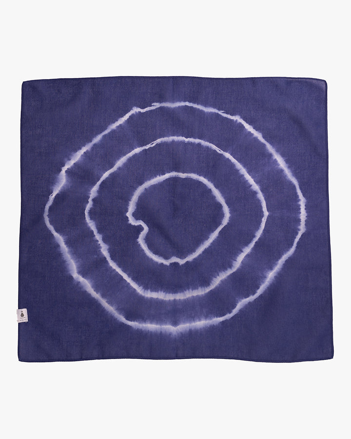 Japanese Handkerchief, Blue and White Tie Dye