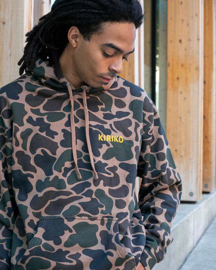 Kiriko Original Hoodie, Printed Koi-Dragon, Camo