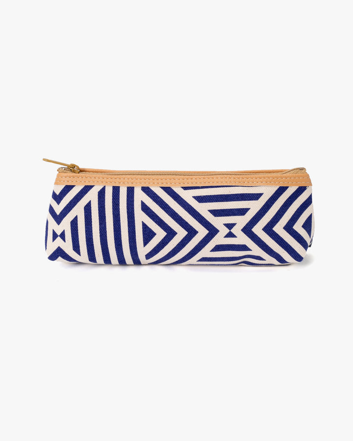 Maple &amp; Moon Bag, Pencil Pouch, Blue Geometric