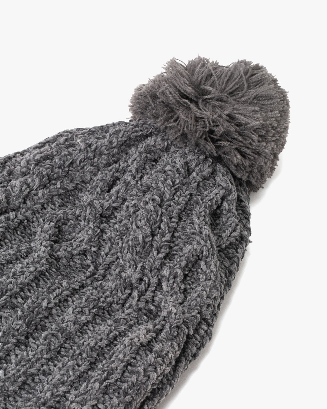 Knit Beanie, Bisque, Gray