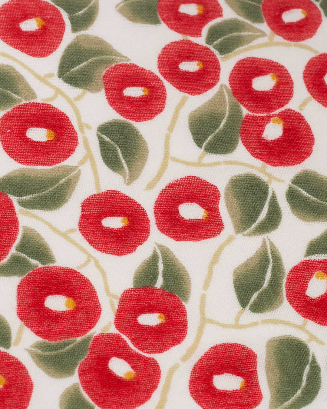 Gauze Pile Handkerchief, Musubi, Yumeji Takehisa, Tsubaki, Red, 10" x 10"