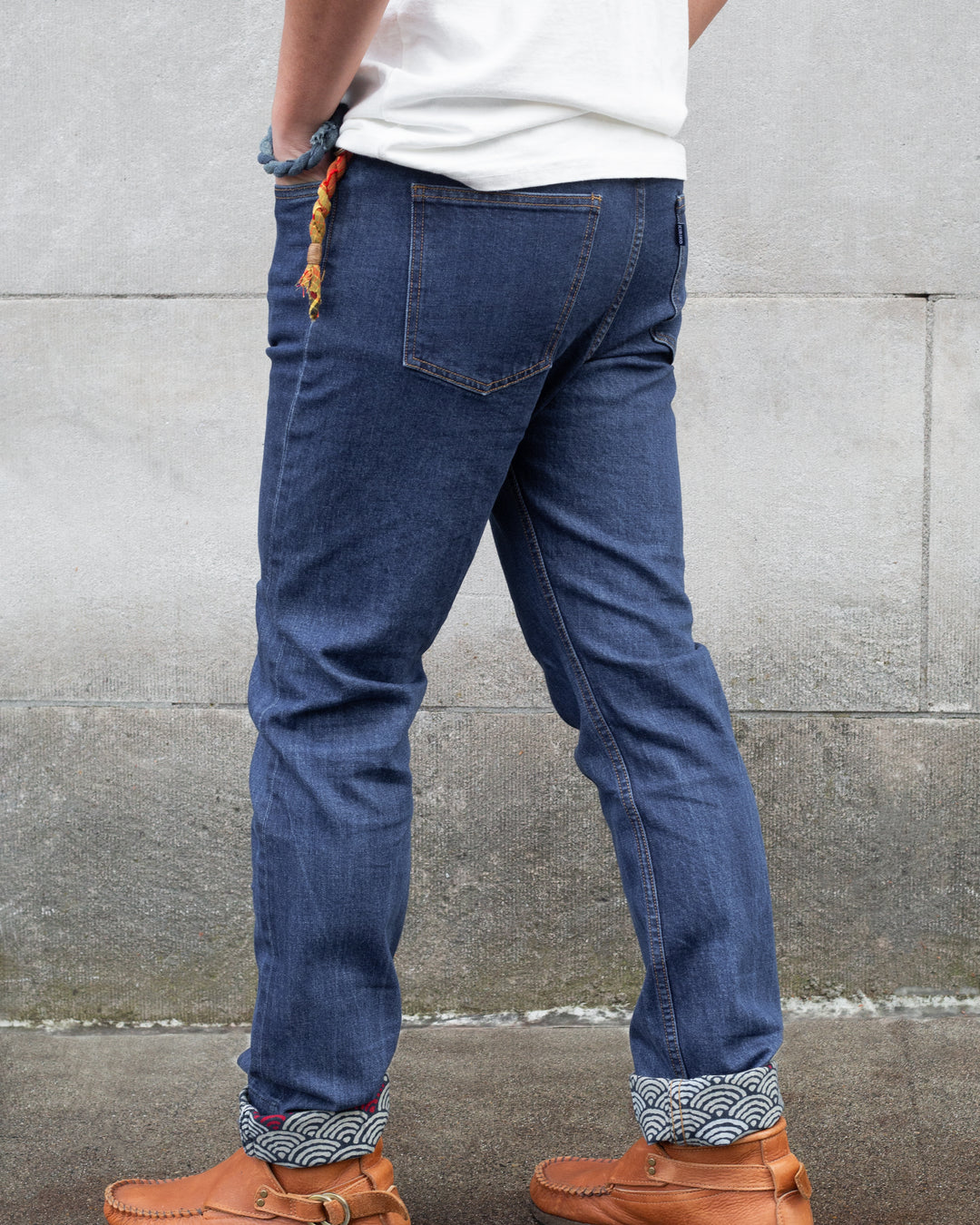 Kiriko Original Denim Jeans, US Made 12.5 oz. Premium Selvedge, One Wash, Seigaiha