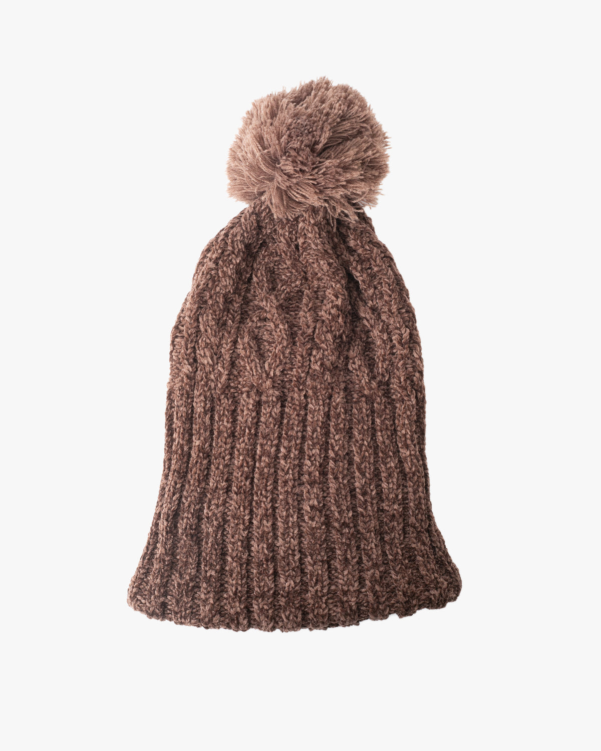 Knit Beanie, Bisque, Brown