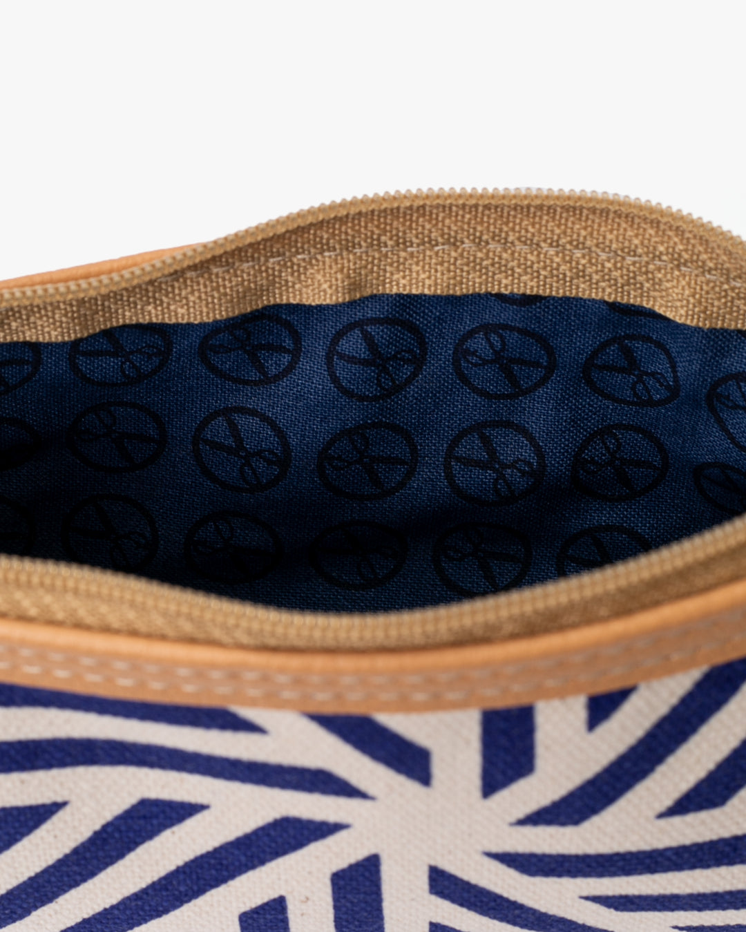 Maple &amp; Moon Bag, Pencil Pouch, Blue Geometric