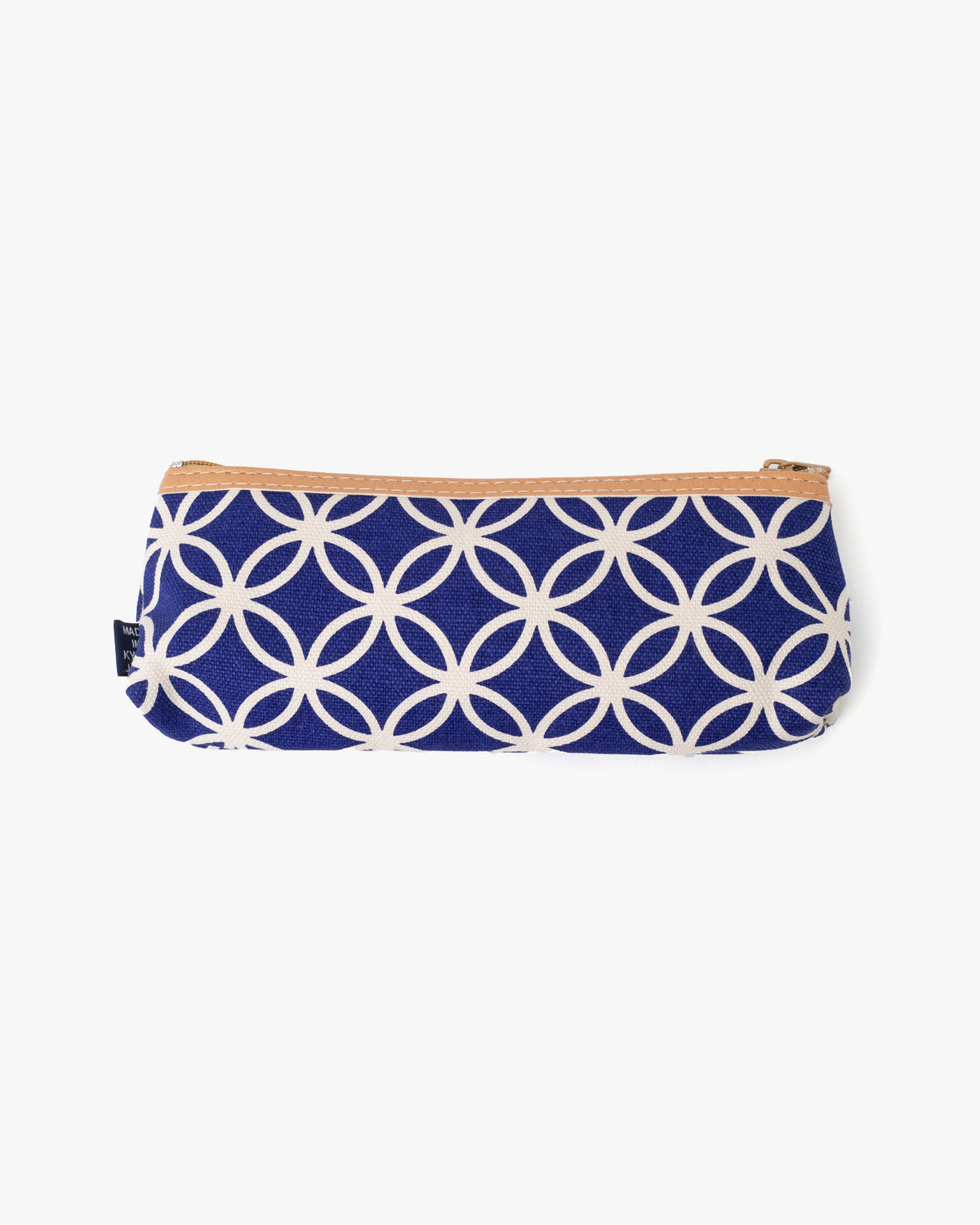 Maple & Moon Bag, Pencil Pouch, Blue Shippou