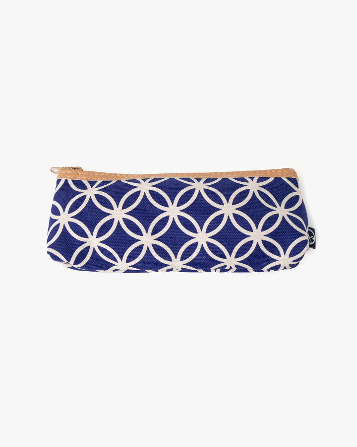 Maple &amp; Moon Bag, Pencil Pouch, Blue Shippou
