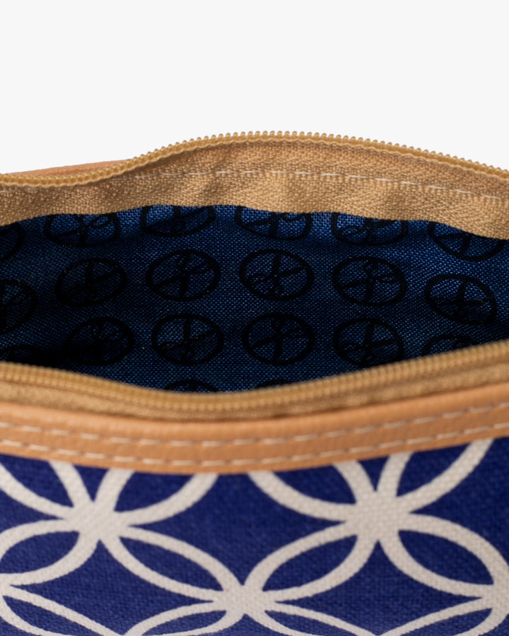Maple &amp; Moon Bag, Pencil Pouch, Blue Shippou
