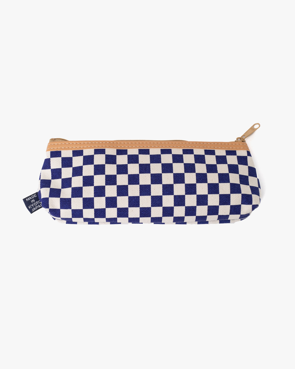 Maple & Moon Bag, Pencil Pouch, Blue Ichimatsu
