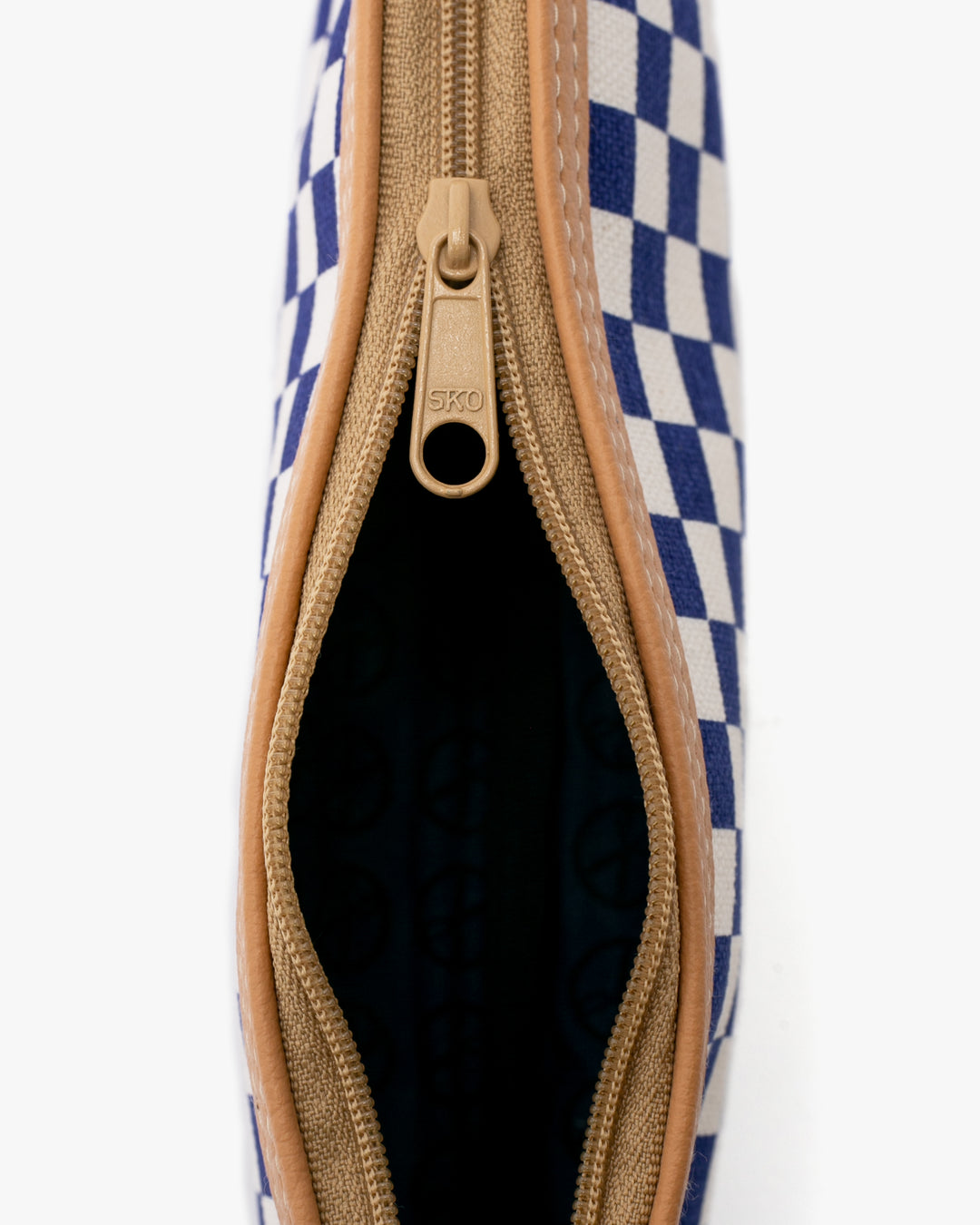 Maple &amp; Moon Bag, Pencil Pouch, Blue Ichimatsu